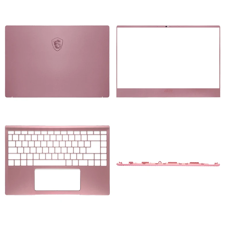

Новинка, чехол для ноутбука MSI Prestige 14 MS-14C1 14C2 14C4 P14, задняя крышка/передняя панель/Упор для рук/петля, чехол для корпуса ноутбука, розовый