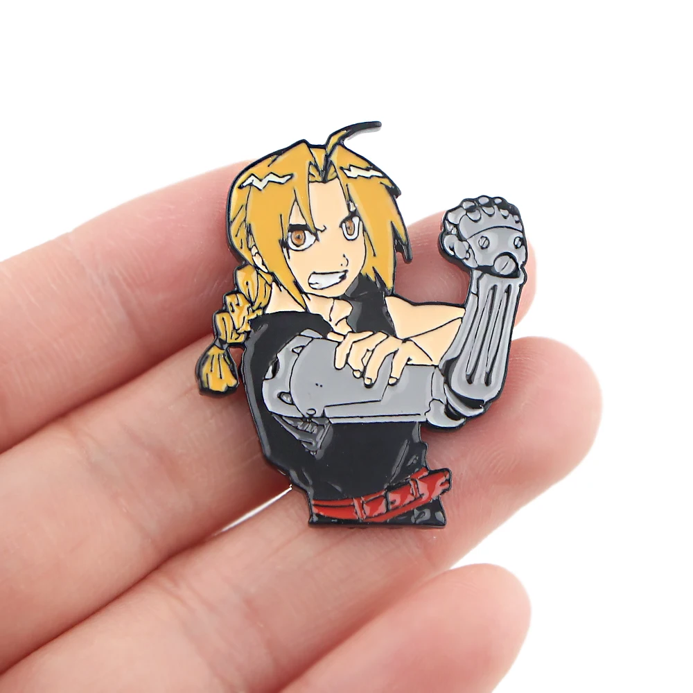 PF151 металлические фигурки алхимиков эмалированные значки брошь на рюкзак сумка