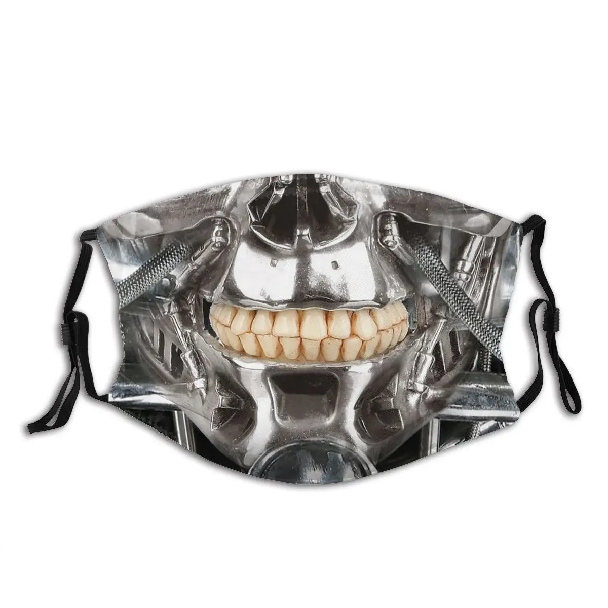 

Killer Robot Mouth Reusable Printed Mouth Face Mask with Filters Anti Wind Cold Proof Earloop Protection Cover Respirator Adult