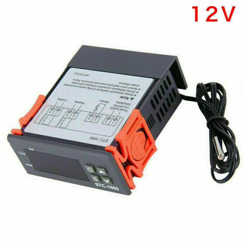 

12/24/110/220V STC-1000 Digital Temperature Controller Thermostat W/ NTC Sensor