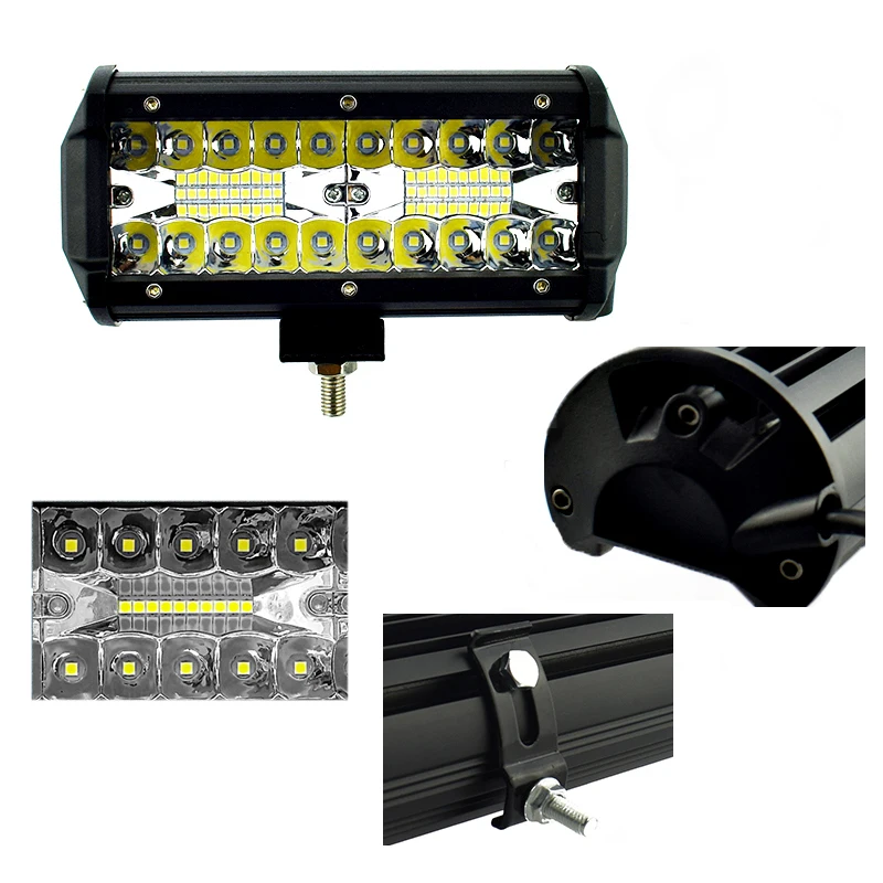 

12 В светодиодсветильник s-образная полоса освесветильник на крышу 60 Вт Автомобильная Рабочая лампа 120 Вт 180 Вт 240 Вт 300 Вт Автомобильная фара s ...