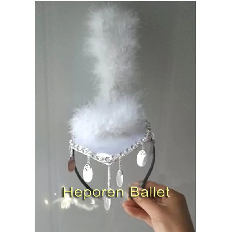 Белая повязка на голову с лебедем и озером головной убор принцессы Щелкунчик