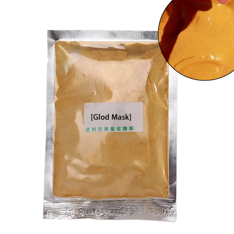24K Glod Коллаген гиалуроновой кислоты розовый порошок мягкой маски маска для лица средство против морщин отшелушивает резиновую маску порошок 20 г - Цвет: 24K Glod