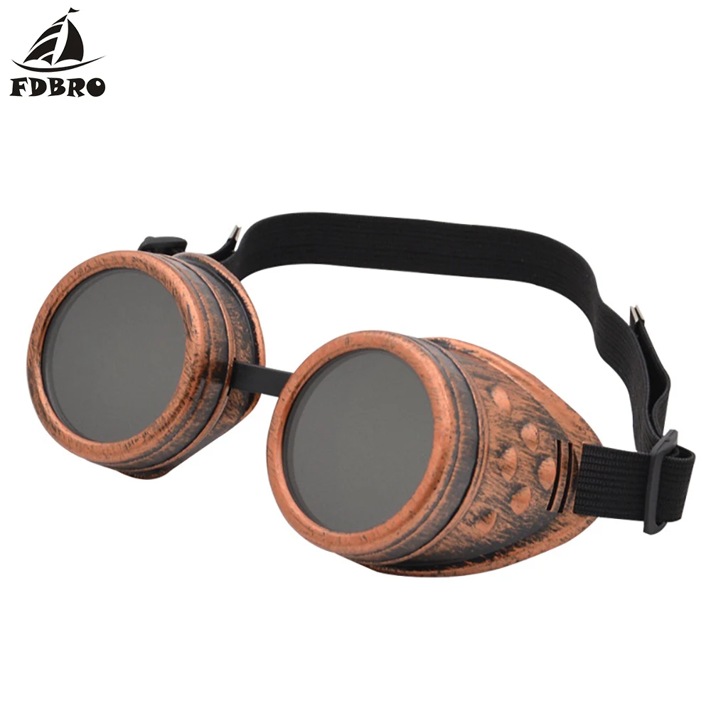 FDBRO винтажные стильные солнцезащитные очки унисекс для сварки панк косплея Lunette