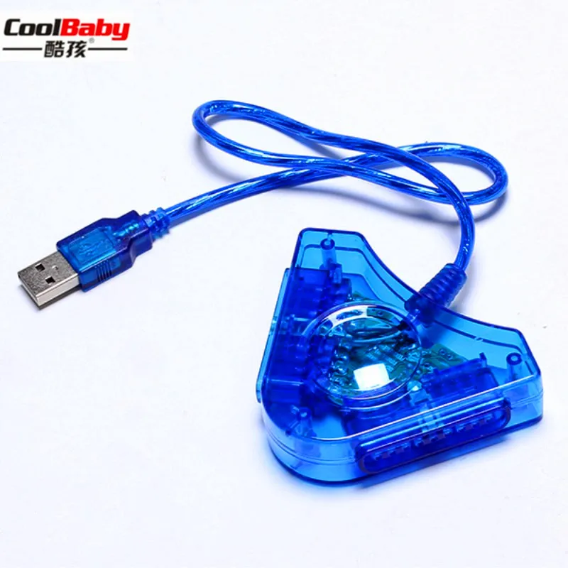 New Joystick USB Dual Player Converter Adapter Cable For PS2 Gamepad Playstation 2 PC Game Controller With CD Driver | Электроника