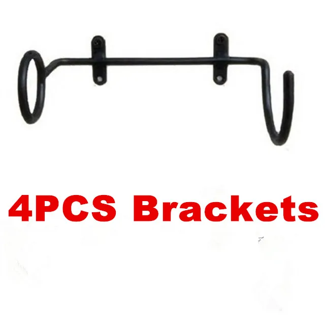 4 PCS Bracket 1-100 шт, горячая распродажа, черный бар, винные бутылки, настенный дисплей, полки кронштейны, мебель, винные бутылки, стойка, кронштейн, поддержка - Цвет: 4 PCS Bracket