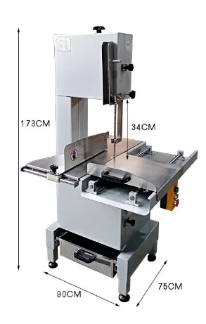 Большая Коммерческая пила для рыбы крупного рогатого скота овечьей кости машина