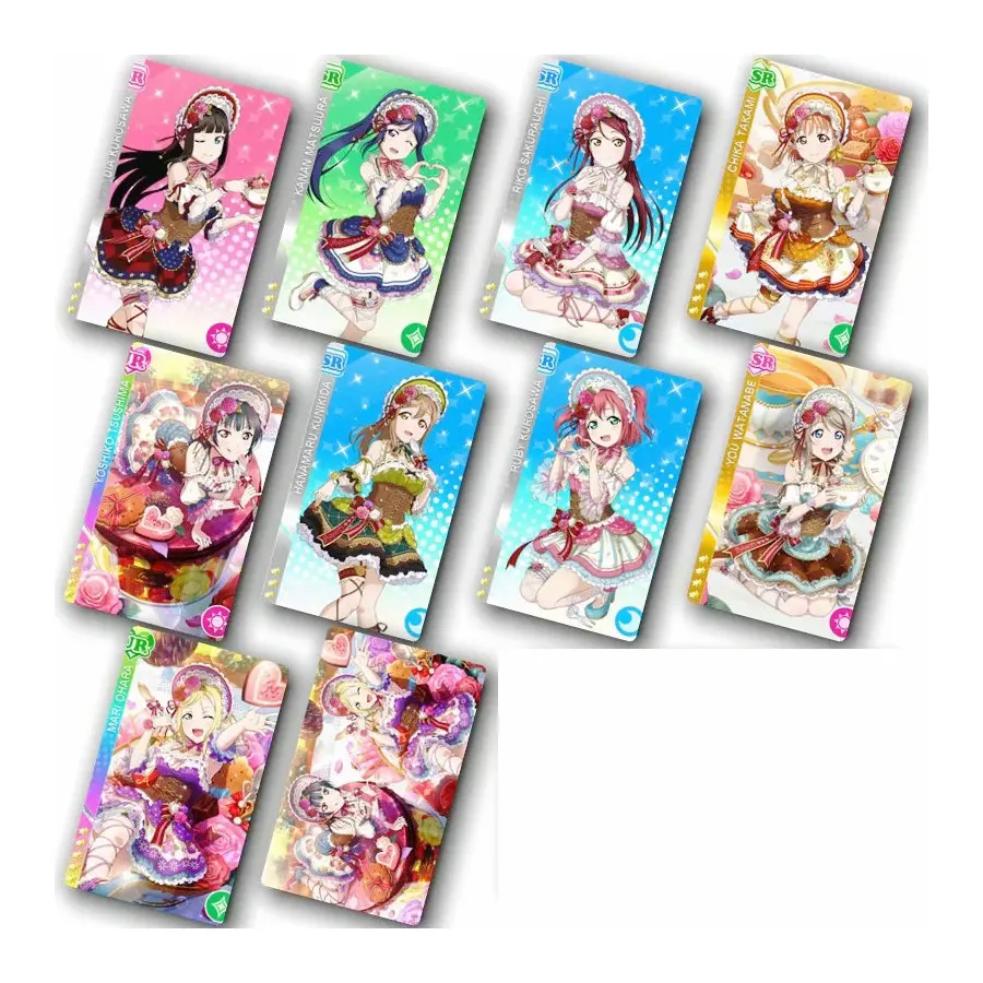 

10pcs love live Card Sticker Smooth Surface DIY Decoration Bus ID Anime Stickers
