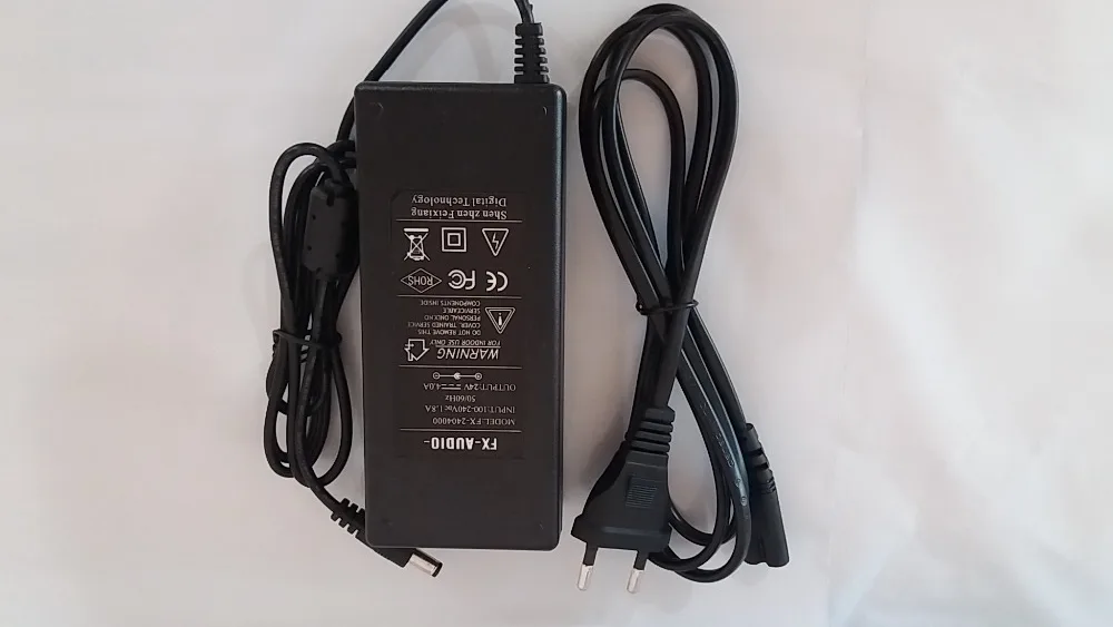 1 шт. FX-аудио FX-2404000 DC24V/4A переключение Мощность адаптер Вход AC110-240V/1.8A 50/60Hz, в том числе по стандартам ЕС/США Мощность кабель