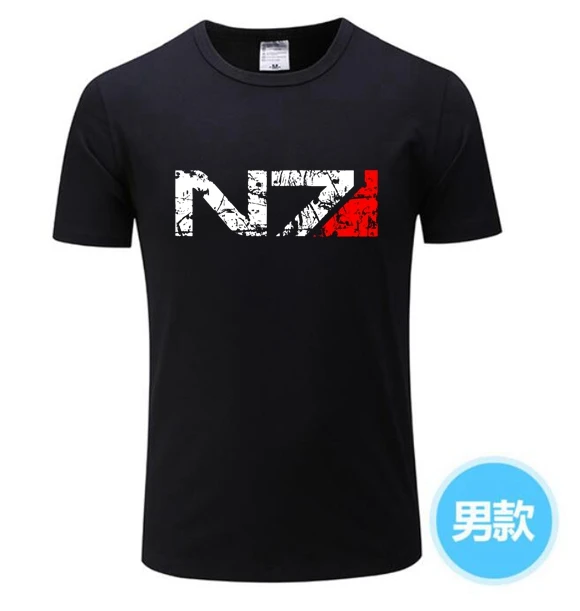 Новая игра N7 Mass Effect 3 футболка Мужская система военный армия эмблема игры