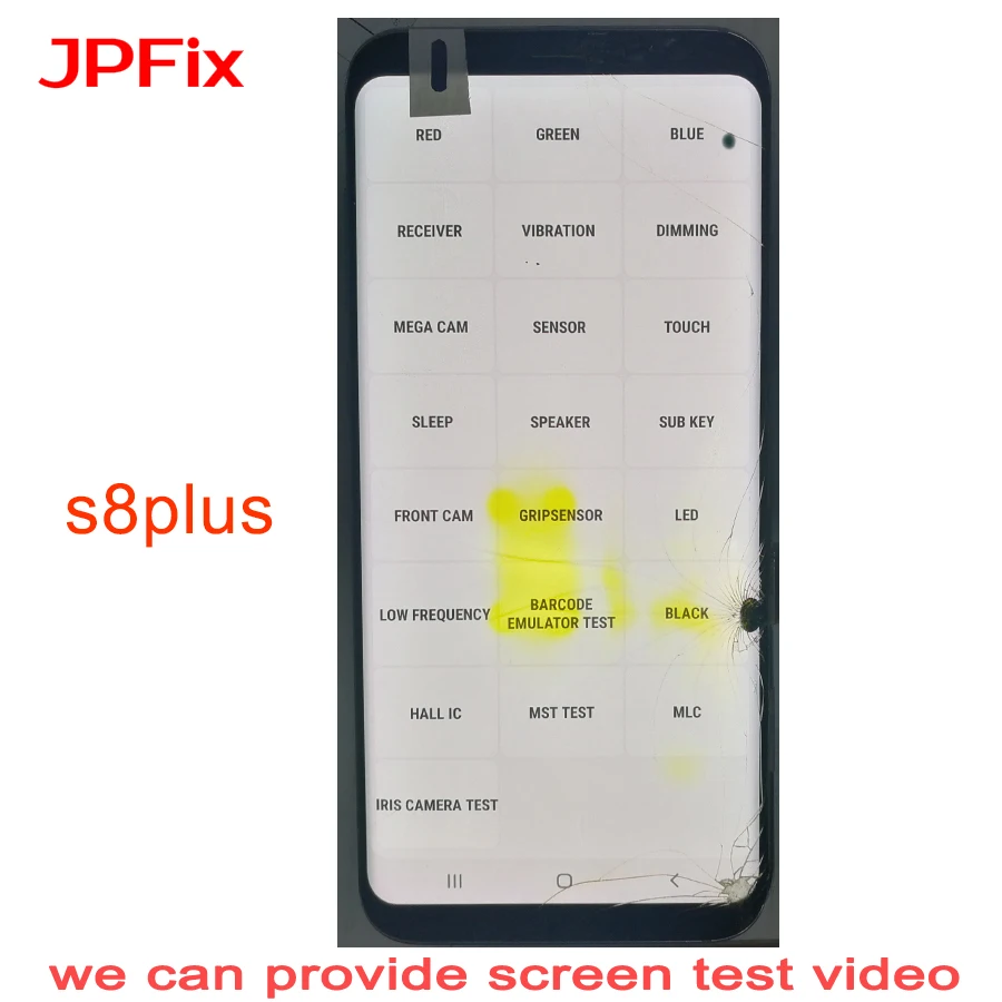 JPFix для Samsung S8 Plus G955 битое стекло практика с использованием ЖК дисплея сенсорным