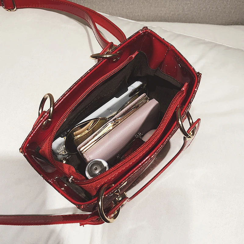 

Women's Handbag Solid Color Hard Crossbody Single Strap Shoulder Bag Interior Zipper Simple Fashion Casual Messenger Female Bag