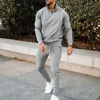 2021 new tracksuit mens body building mens clothes sportswear suit casual active zipper outwear training male sets