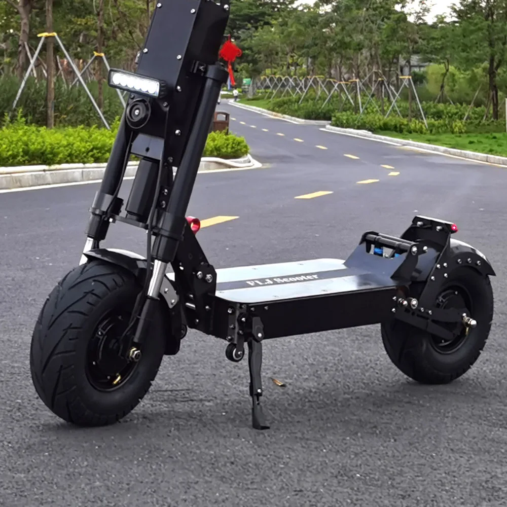 Bestellen FLJ 13 Zoll Fett Rad E Roller Mit 90-150kms 6000W Palette Dual Motor Stick Großen Rad Roller 40Ah 50AH Batterie Heißer Verkauf E Bike