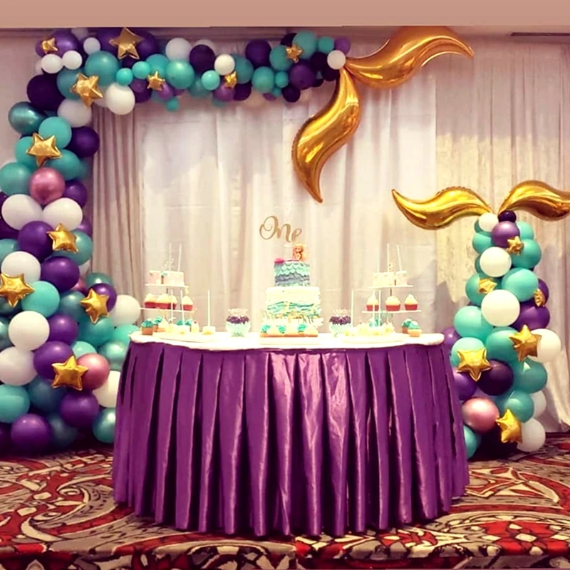 1 комплект воздушные шары русалки металлический латексный Алюминиевый Хвост