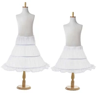 girls princess white petticoat metal bracket cotton ruffles underskirt kids 2 12t chemise party accessories supplies