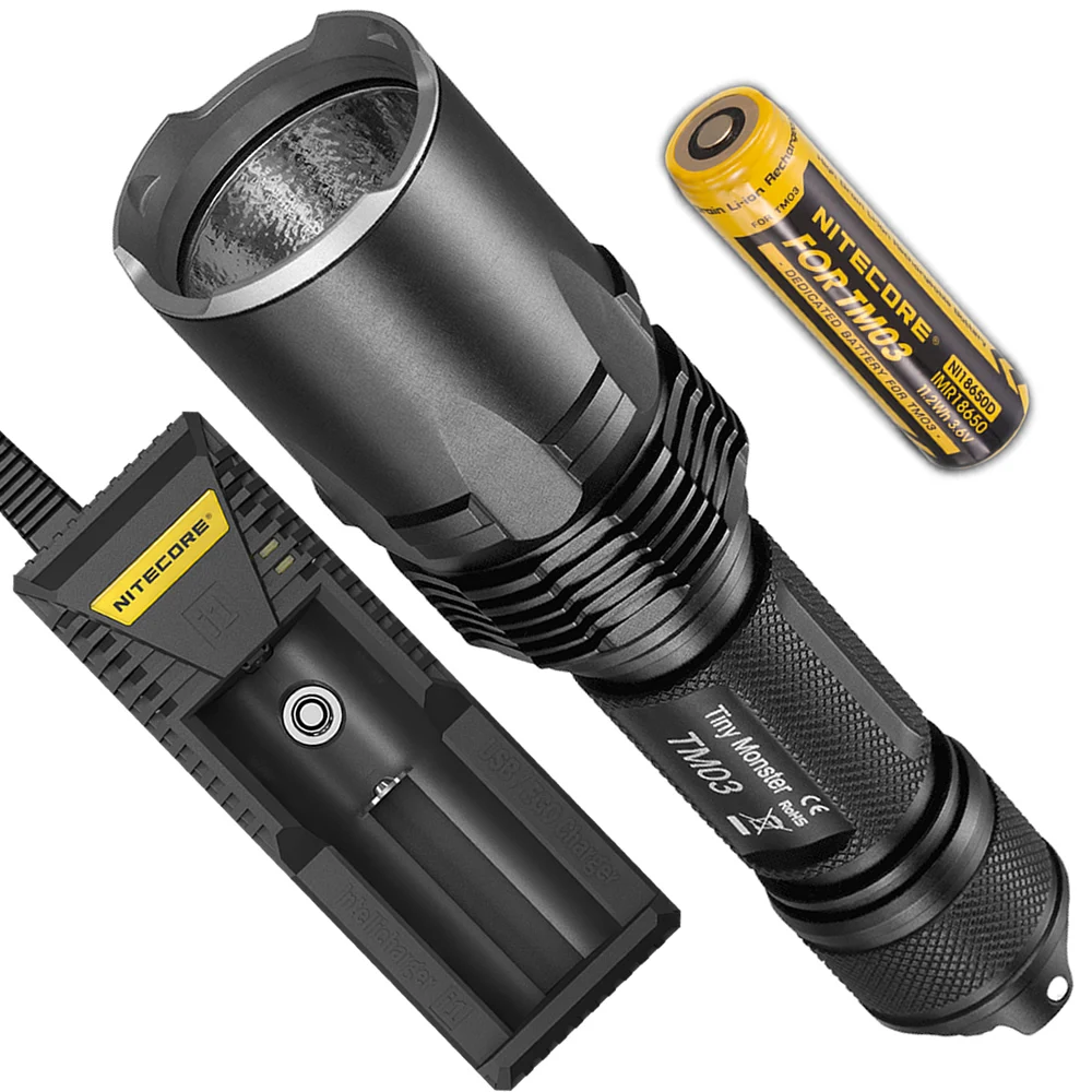 Лучшие продажи NITECORE 2800 люмен TM03cri 4xcree XHP70 светодиодный Открытый тактический