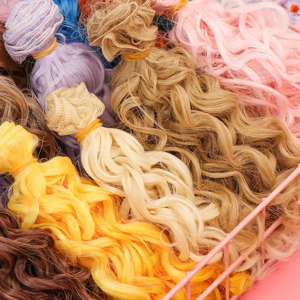 Парик игрушечный высокотемпературный с проволокой 100 1/6 1/4 1 шт. 15*1/3 см | Игрушки и