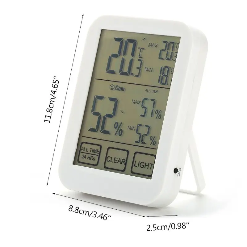 

Digital Thermometer Hygrometer Indoor LCD Humidity Monitor and Temperature Gauge