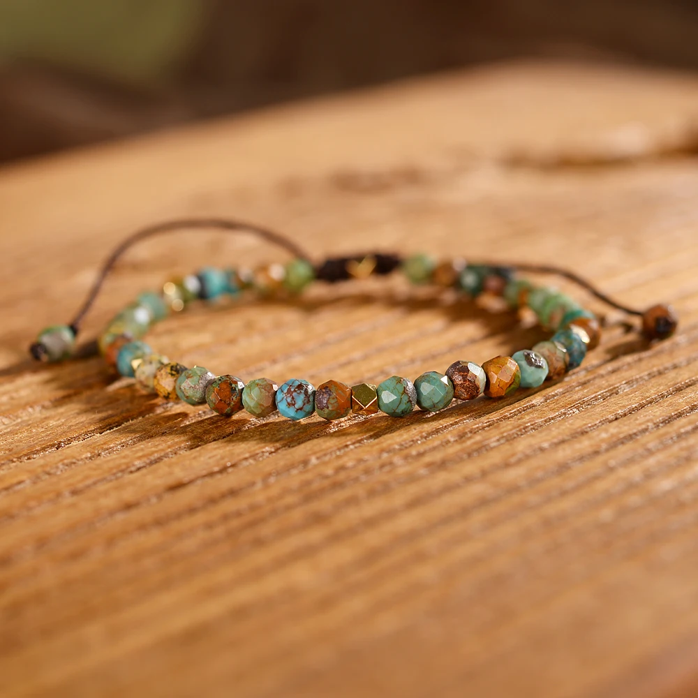 Weave Bracelets Authentic Natural Stones Faceted Beads Handmade Ethnic Beaded Bracelet Gifts | Украшения и аксессуары
