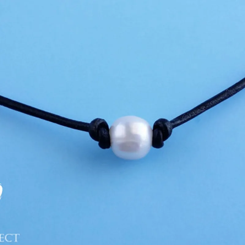 Ожерелье женское из искусственного жемчуга изысканное простое колье с кулоном