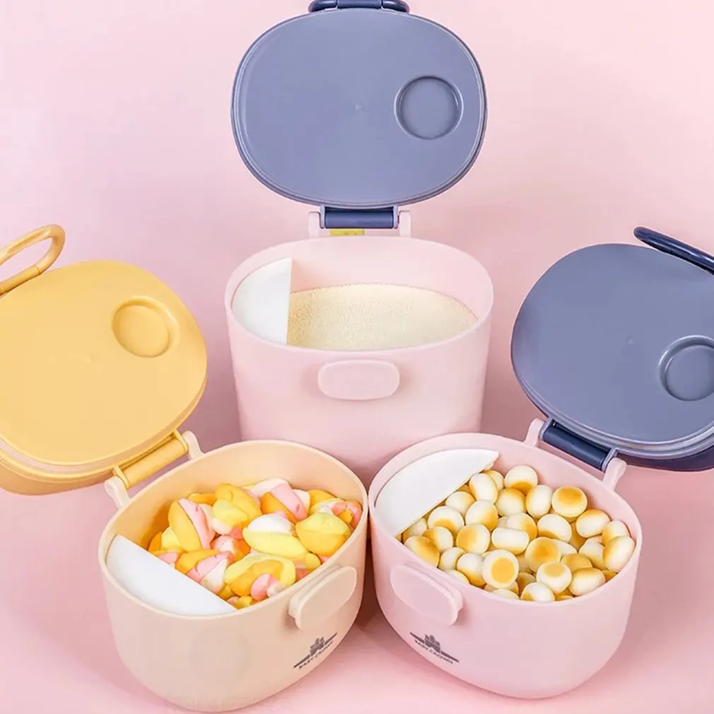 

Portable Kids Food Storage Box BPA Free Formula Dispenser Cartoon Infant Milk Powder Box Toddler Snacks Container