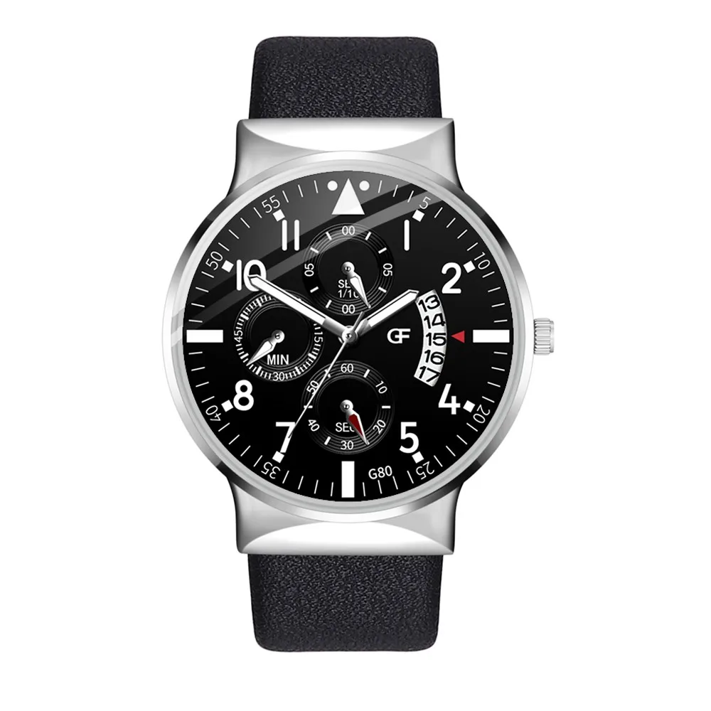 

Men's Luxury Watch With Glass Cover Leather Watch Men Whatever Late Anyway Letter Watches New Pointer Glow Watch часы мужские