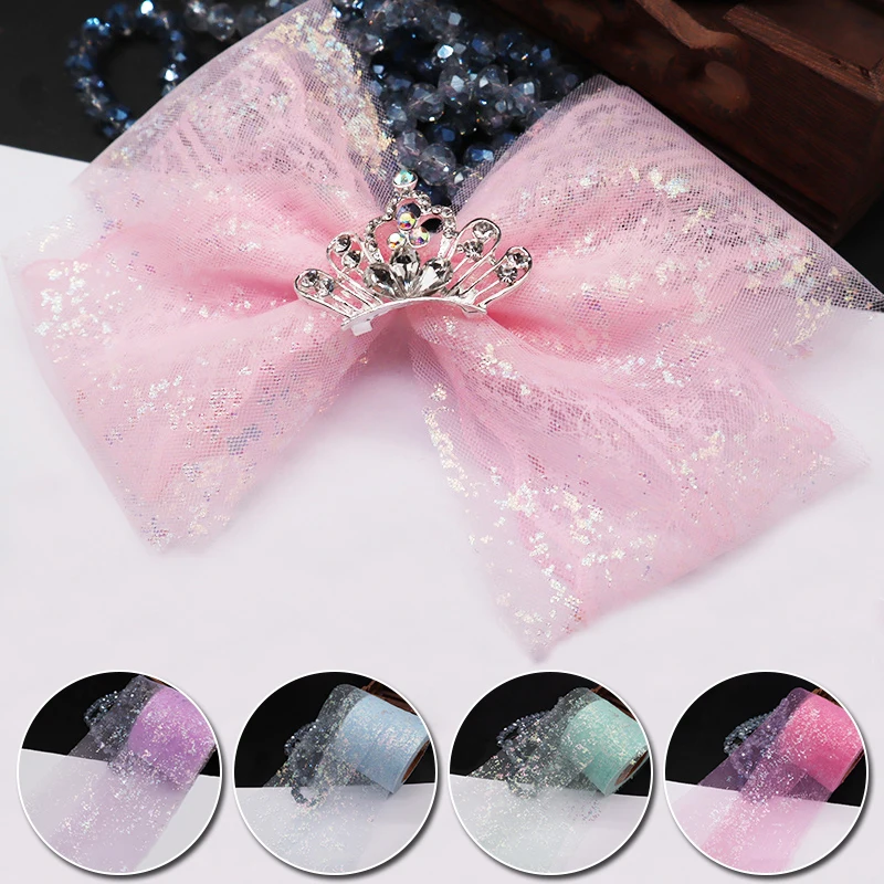 Новое платье из органзы и фатиновыми лентами для DIY ручной работы Hairbow ремесла