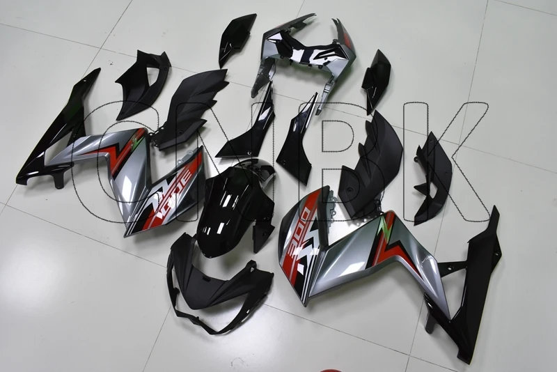 Z 250 300 Ninja 2015 Abs обтекатель для Z300 Z250 2016 Черный Серебряный комплекты тела|Полные