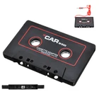 Новый аудиоадаптер для ленты 3,5 мм штекер Черный автомобильный стерео аудио кассета адаптер 110 см для телефона MP3 CD плеер