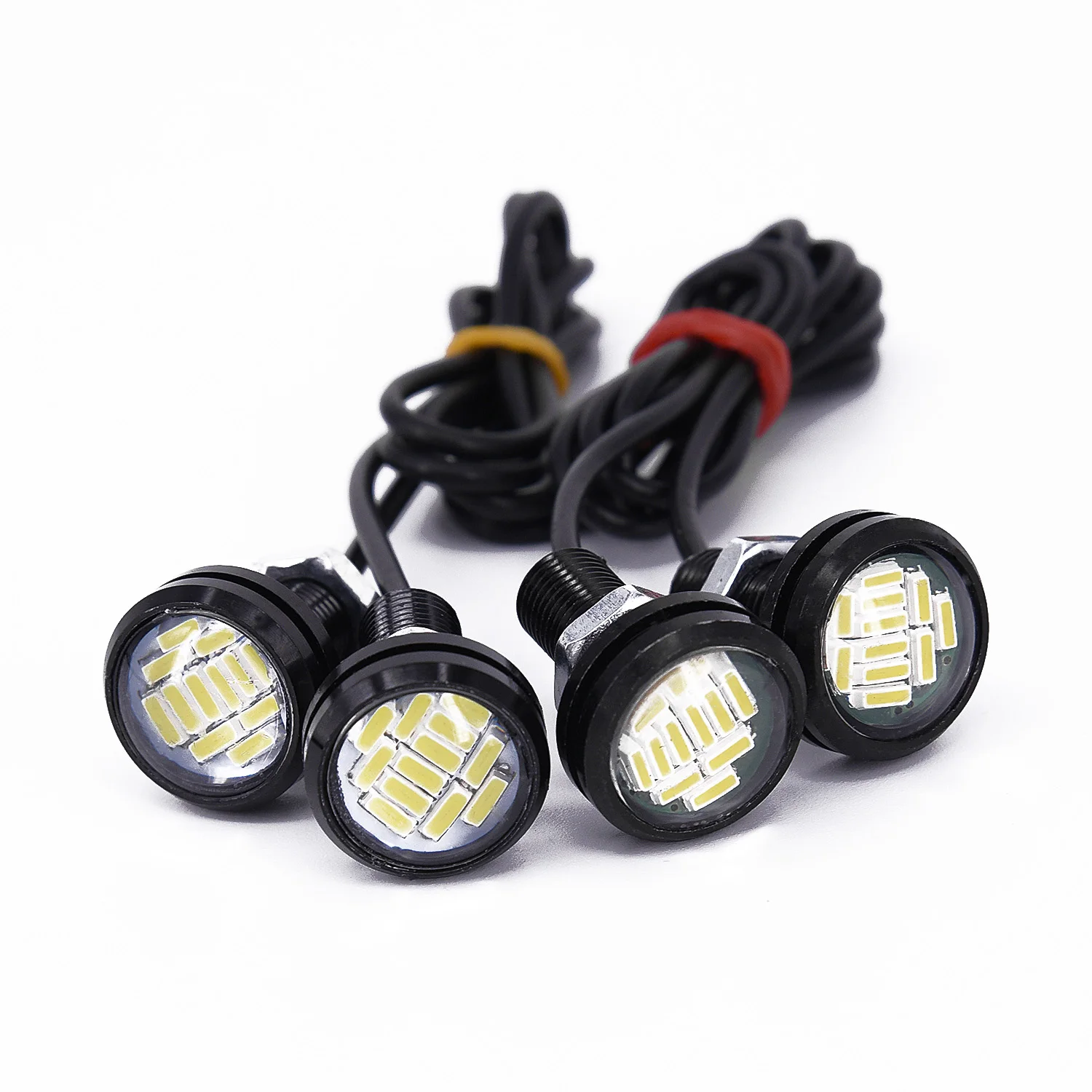 

4pcs 12V Signal Light LED Car Daytime Running Lights Backup Lamp Reversing Light Accessories Parking Lamp Replacement