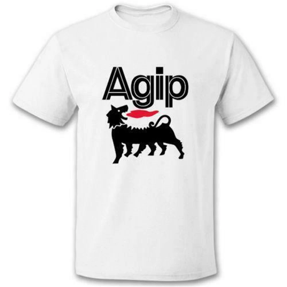 Новый Agip гоночный логотип Футболка во всех цветах США размер Em1 Спортивная