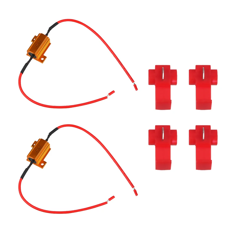 

1 пара 25 Вт 25 Ом низкая мощность светодиодный декодер разрешение сбоя 12 В Автомобильный светодиодный светильник декодер мотоцикл поворотны...