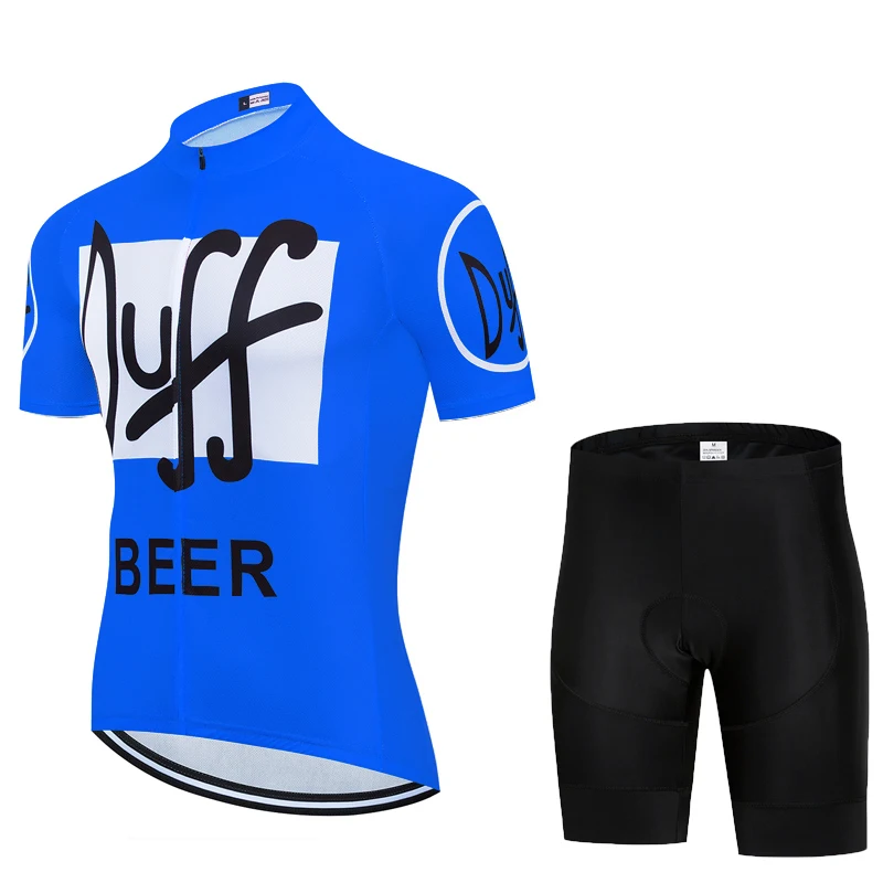 Team 2020 New Duff Men's Cycling Jersey 19D Bike Shorts Set Ropa Ciclismo MTB Bicycle Summer Clothing Breathable and Quick-dry | Спорт и