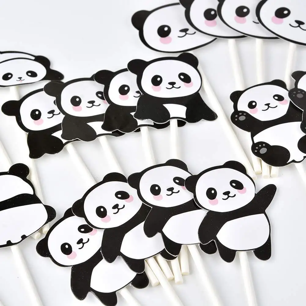 Украшения для торта в виде панды 24 шт. | Дом и сад