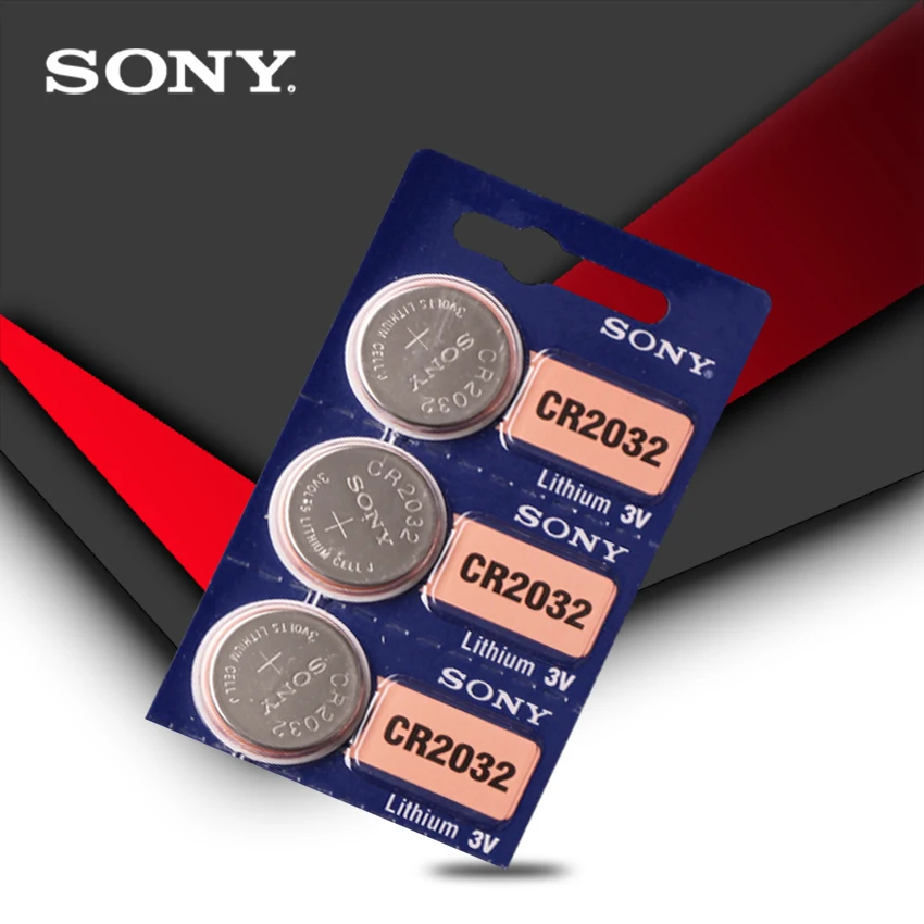 4 шт./лот SONY оригинальный cr2032 кнопочный аккумулятор 3 в монета литиевая батарея