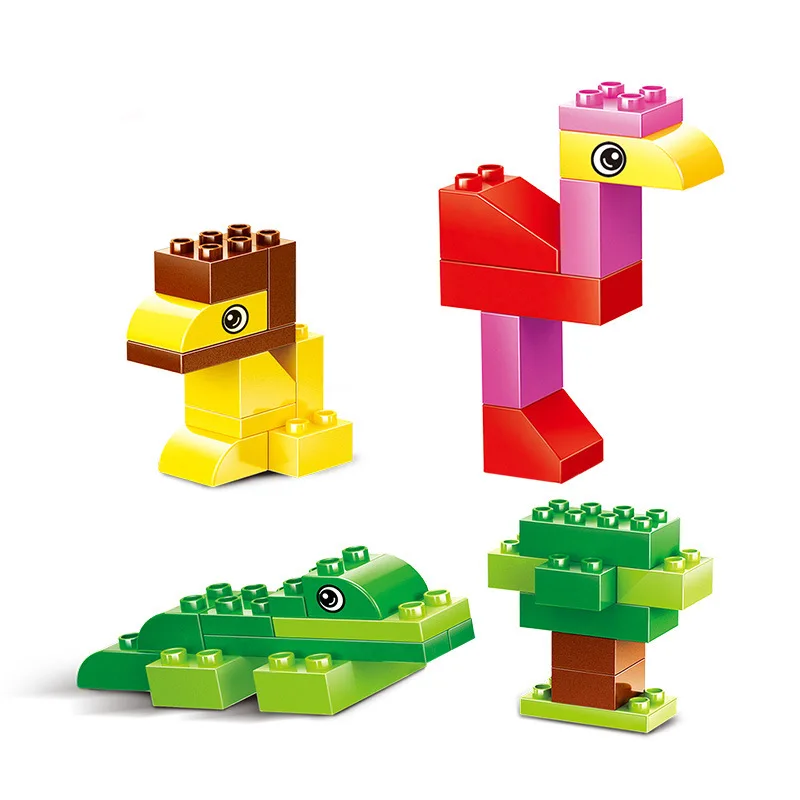 Блоки большого размера набор Город DIY творческие кирпичи игрушки Детский