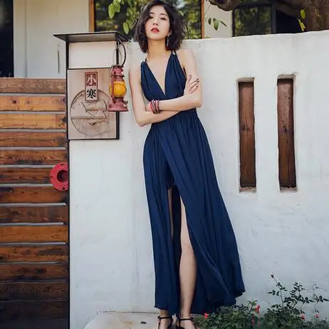 Белое 2020 новое летнее свободное платье для женщин без рукавов сексуальное