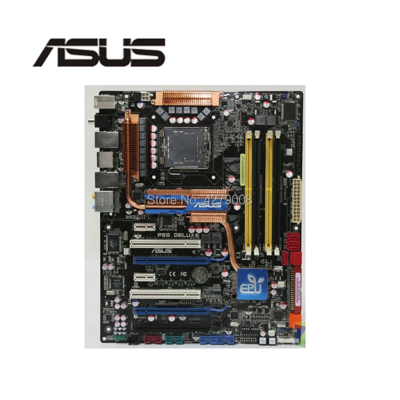 Материнская плата для ASUS P5Q Deluxe P45 Socket LGA 775 DDR2 б/у | Компьютеры и офис