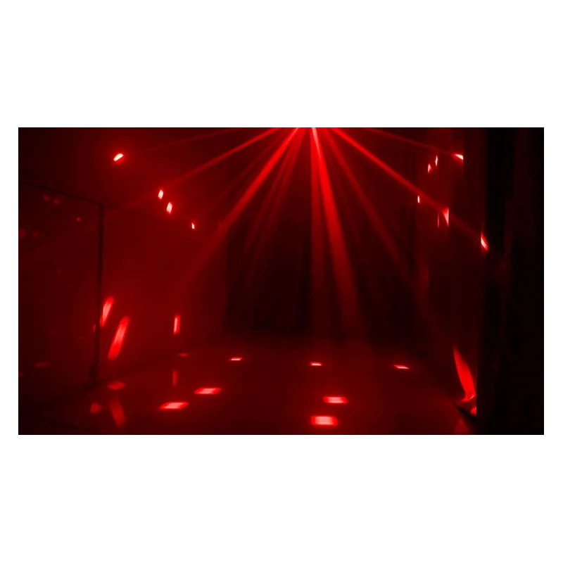 New Arrived LED Double-Layer Butterfly Light With Laser Effect DMX Control For Disco Dj Pub Wedding Party Stage | Лампы и освещение