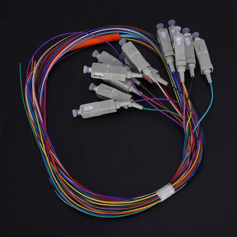 Волоконный кабель Pigtail многомодовый носитель класса 12 ядер SC/UPC 62 5/125 с ПВХ