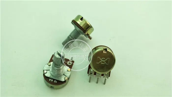 

Оригинал, новинка 100%, 148, Type одинарный потенциометр A10K, Длина ручки 15 мм (переключатель)