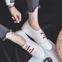 woman shoes summer new fashion shoes woman casual microfiber pu leather simple women casual striped shoes sneakers breathable