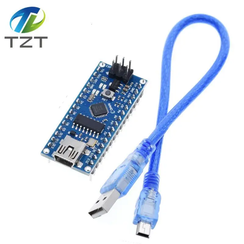 Мини-usb с контроллером загрузчика Nano 3,0 совместимый для Arduino CH340 usb-драйвер 16 МГц NANO V3.0 Atmega328 MCU