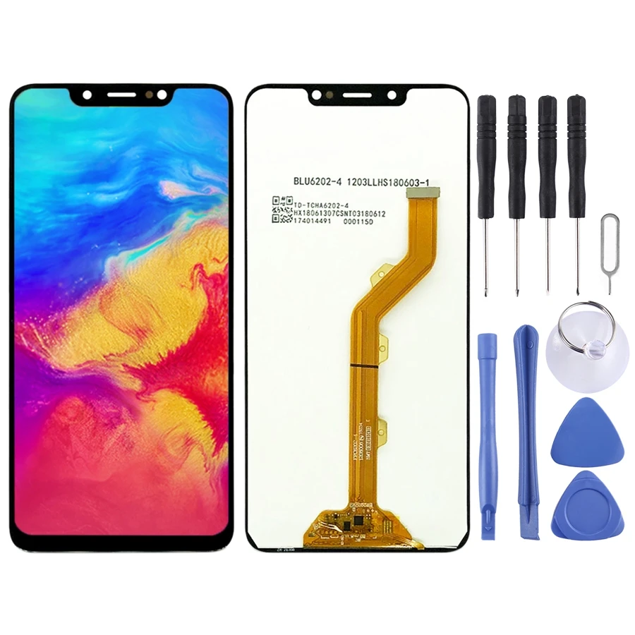 Новый ЖК-экран для Tecno Infinix Hot 7 X624, дисплей с сенсорным дигитайзером в сборе, экран качества AAA