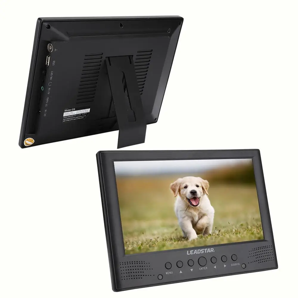 For LEADSTAR 9-Inch DVB-T/T2 Front speakers Digital TV with Headphone Jack 110-220V US Plug Didital | Электроника