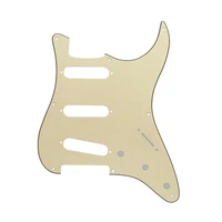 vintage 8 holes st sss pickguard aged white strat guitar pickguard with screws st scrach plate fits for fender strat