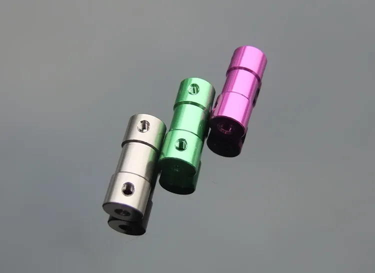 

Diameter 10mm length 25mm color titanium green purpel aluminum alloy coupler for shaft motor ship model coupling 1pcs