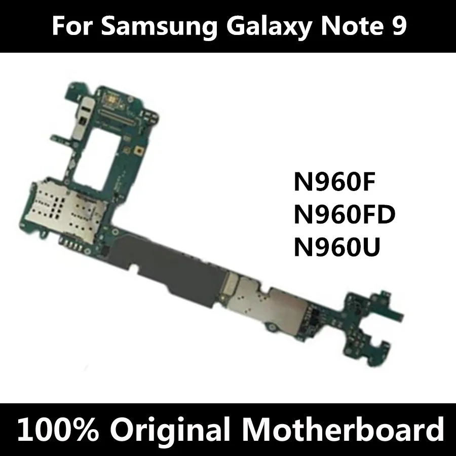 Оригинальная Заводская разблокированная материнская плата для Samsung Galaxy Note 9 N960F