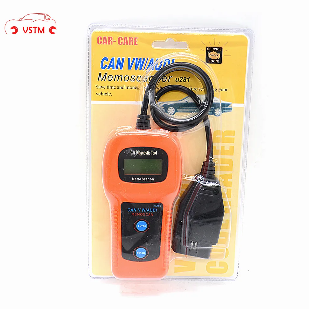 OBD2U281 EOBD считыватель кодов CAN-BUS диагностический сканер U281 OBD 2 инструмент сброса |